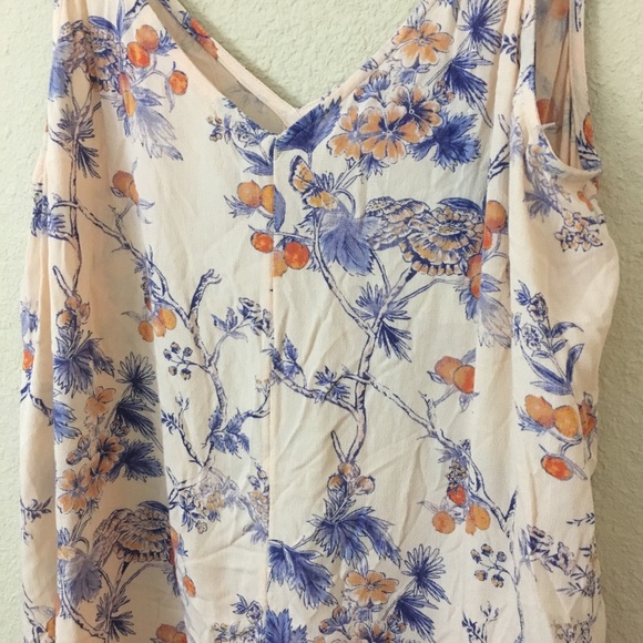 NWT Hinge Romper Peach Print Small - Picture 5 of 7